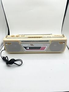 1円スタート　 ジャンク品　ラジカセ 昭和レトロ　National FM 14 ラジオ　0122a