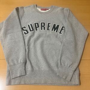 Supreme 15AW Arc Logo Crewneck シュプリーム アーチロゴ クルーネック スウェット トレーナー Sサイズ グレー