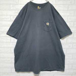 カーハート Carhartt ポケットTシャツ 織りタグ 墨色 ブラック 