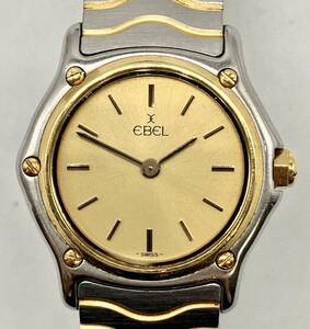 EBEL ebel エベル 1057901 クラシックウェーブ クォーツ レディース ラウンド ゴールド文字盤 18K