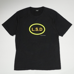 STUSSY ステューシー LSD Tシャツ M 黒 / 1980 LAGUNA STUSSY DESIGNS