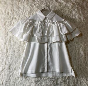 【アパレル】☆美品☆ Bibiy. ビビィ LYON FRILL SHIRT ホワイト フリルシャツ F レディース 人気 おしゃれ 古着