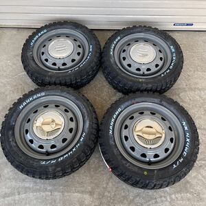 【ネオキャロ】ナンカンFT-9 ◆165/65R14◆ホワイトレター◆4×4 M/Tマッドタイヤ エブリィ キャリーハスラー軽トラ軽バン　グレー