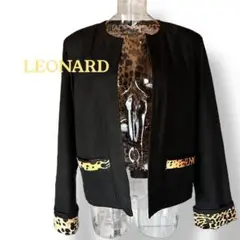 レオナール＊裏地 キルティング ジャケット＊サイズ・Ｌ＊LEONARD