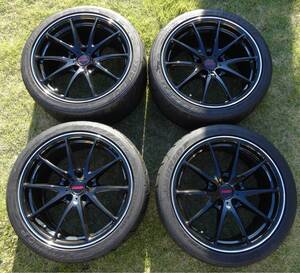 RAYS　VOLK RACING G25 18インチ 9.5J＋35 PCD114.3 5H 4本セット（送料込）