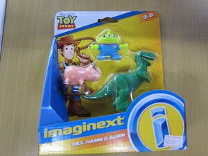 トイストーリー 2pcs フィギュア Toy STORY PIXAR REX HAMM&ALIEN レックス　エイリアン