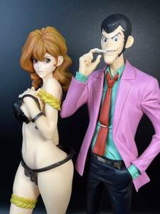 峰不二子　《キャストオフ&リペイント》　フィギュア 高25cm ルパン三世 Fujiko Mine、1/6、峰不二子&ルパン三世 、ランジェリー