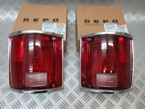 C10.DEPO 1973-1986 シボレー Ｃ10 BRAZR/JIMMY/SUB/C/K TRUCK テールランプ 左右set 純正OEM NEW！ DEPO製 Chrome B！