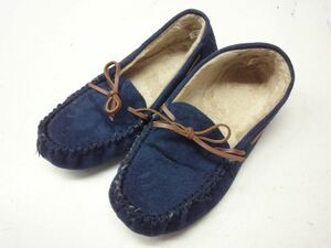 送料無料◎GU/ジーユー■ボアモカシンシューズ 276574■M(23.5cm)■69 NAVY/ネイビー/紺■#21013MK129_6