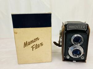 3i3 必見 ! 二眼レフカメラ　MANONFLEX 1:3.5 f=7.5cm ELNOR 箱付き 中古品 現状品