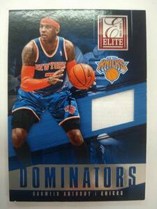 値下げ PANINI 2013-14 ELITE DOMINATORS No.1 CAMELO ANTHONY JERSEY CARD 特価即決 13-14 カーメロ アンソニー