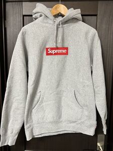 supreme box logo hooded sweatshirt シュプリーム　ボックスロゴ　スウェット　パーカー　灰　赤　美品　レア