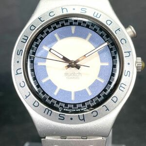 SWATCH スウォッチ IRONY アイロニー CHRONO クロノ YGS9000AG 腕時計 アナログ クオーツ アルミニウム シルバー 男女兼用 ユニセックス