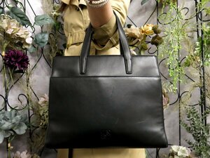 ●超美品●LOEWE ロエベ●アナグラム●ロゴ型押し●ナッパ レザー 本革●ハンド トート バッグ●黒●シルバー金具●腕掛け●収納●Js51859