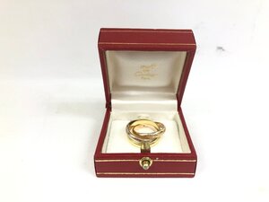 送料無料 新品仕上げ済み Cartier カルティエ 3連リング トリニティリング 750 K18 WG YG PG 52 11号 8.2g 付属品あり 指輪