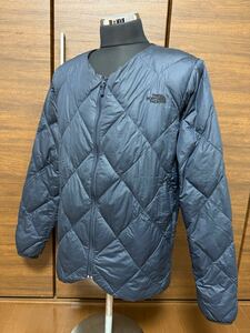 THE NORTH FACE(ザ・ノースフェイス）QUILTED ZEPHER SWEATER（キルテッドゼファーセーター）ND91404 ネイビー XL 極暖ダウン GOLDWIN