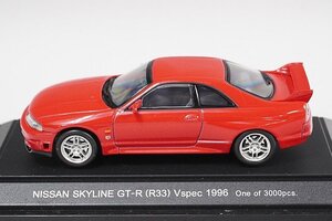 EBBRO エブロ 1/43 NISSAN 日産 スカイライン GT-R (R33) Vスペック 1996 レッド 43585