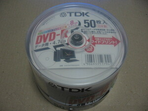 TDK 日本製 DVD-R 50枚 データ用 4.7GB 1-8倍速 DVD-R47PWDX50PK