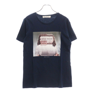 UNDERCOVER アンダーカバー Diplicity Matthieu Bourel プリント クルーネック半袖Tシャツカットソー レディース ネイビー