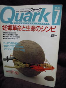 G-21　雑誌　クォーク　Quark　1991年7月　妊娠革命と生命　アインシュタイン７つの謎　ウーロン茶の超能力　妊娠中のストレスがホモを