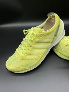 衝撃プライス！【最強スポーツモデル！】機能性抜群！【adidas アディゼロ takumi ren2W】上質ランニングシューズ/黄色/jp24.5cm