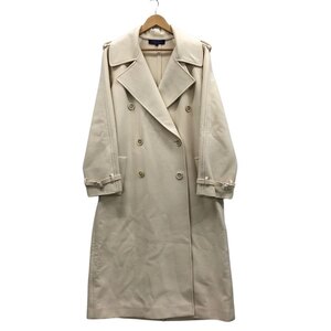 美品◆コート ラルフローレン パープルレーベル ロングコート カシミヤ混 ホワイト レディース US14 RALPH LAUREN PURPLE LABEL 【AFA6】