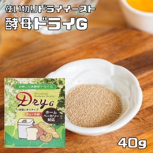 酵母ドライＧ 40g ドライイースト 白神こだま パイオニア企画 製菓材料 顆粒タイプ 使い切り 天然酵母 製パン用酵母 こうぼドライ