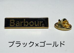 【ブラック×ゴールド】新品 Barbour バブアー ピンバッジ ピンズ