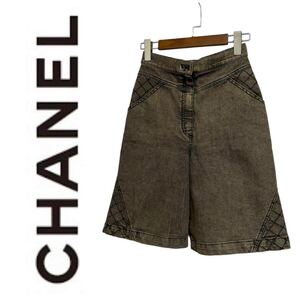 【極美品】CHANEL シャネル ショーツ 2.55 ボトムス #34 デニムショーツ ハーフパンツ