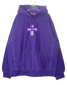 シュプリーム SUPREME 20AW CROSS BOX LOGO HOODED SWEATSHIRT XL PURPLE クロス ボックス ロゴ フーデッド スウェット パーカー パープル