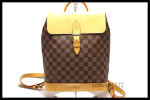 希少美中古■LOUIS VUITTON ダミエ アルルカン レザー リュックサック ルイヴィトン■1114pp3-9M