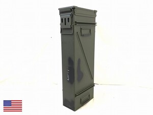 ～11/30期間限定SALE【米軍放出品】アンモボックス アンモ缶 M120迫撃砲用 弾薬ケース ミリタリー 弾薬箱 工具箱 (140) HK22EK-W#24