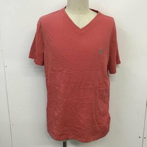 POLO RALPH LAUREN L ポロラルフローレン Tシャツ 半袖 PRL Vネック T Shirt 桃 / ピンク / 10068269