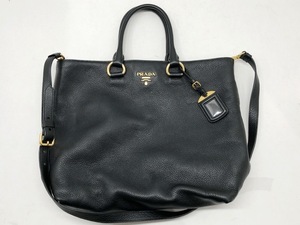 PRADA(プラダ) 2way レザー トートバッグ ショルダーバッグ / 1BG865 【64655-007】