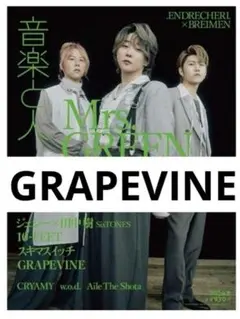 GRAPEVINE    音楽と人　8月号　切り抜き