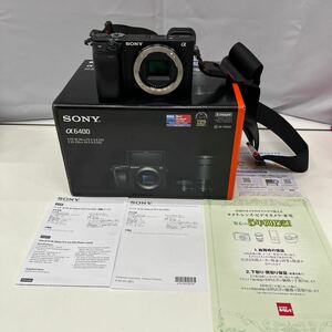 S1156【個人保管品】/ SONY α6400 ILCE-6400Y ブラック ボディのみ ミラーレス一眼 デジタルカメラ