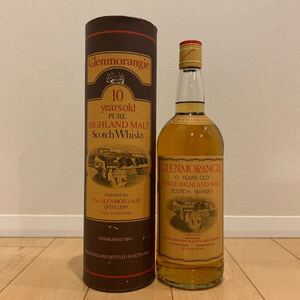 GLENMORANGIE 10年 旧ボトル 1000ml 43% グレンモーレンジ スクリューキャップ シングル ハイランド モルト 箱付 古酒