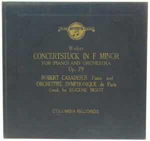 A&P　　　SP盤：WEBER / CONCERTSTUCK IN F MINOR / SP盤 2枚組 : （現状渡）