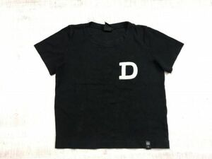 ダブルスタンダードクロージング DOUBLE STANDARD CLOTHING カレッジ ストリート 古着 半袖レタードTシャツ レディース ロゴ刺繍 38 黒