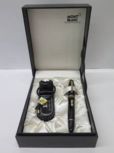 未使用保管品　MONTBLANC モンブラン 万年筆 マイスターシュテュック #149 18K中白　ペン先：18K 750　西ドイツ　インク・化粧ケースセット