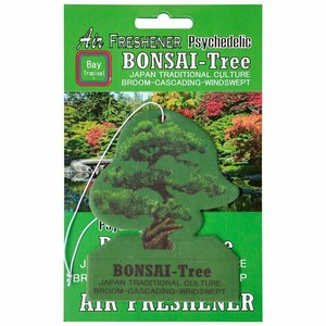 ◆送料\110◆【BONSAI-TREE・盆栽】※《エアーフレッシュナー ／ YOKOHAMA TROPICAL》　盆栽エアフレ　AIR FRESHENER