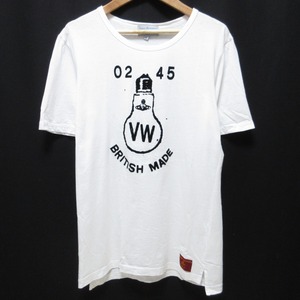 美品 Vivienne Westwood MAN ヴィヴィアンウエストウッドマン プリント 半袖 Tシャツ カットソー M ホワイト