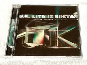 UK 「LIVE IN BOSTON」 U.K. ライヴ・イン・ボストン