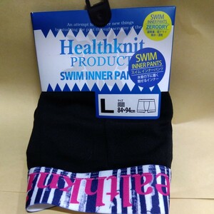 新品　未使用　Health knit　 ヘルスニット　スイム インナー パンツ Ｌサイズ　ストライプ