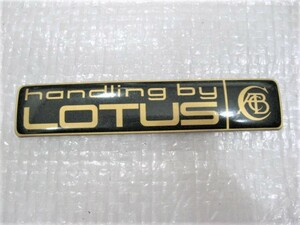 ★希少 handling by LOTUS ハンドリング バイロータス いすゞ イスズ ジェミニ? ピアッツァ? ロゴ ソフトエンブレム旧車1点中古3