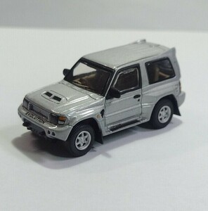 hongwell Mitsubishi PAJERO evolution ホンウェル三菱パジェロエボリューション シルバー ミニカー ダイキャストカー 1/72 Scale