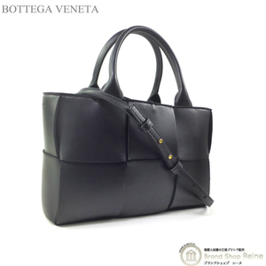 ボッテガ ヴェネタ （BOTTEGA VENETA） ミニ アルコ トート マキシイントレチャート バッグ 709337 ブラック（新品）