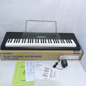 12SB072 CASIO カシオ CTK 2200 ベーシックキーボード 電子ピアノ 楽器 音出しOK キーボード