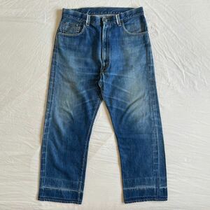 60s Levi’s 551ZXX 最終 W34 デニムパンツ BIG E 赤耳 釦裏K ヴィンテージ USA製 リーバイス BIGE 501 505 66 50s 70s