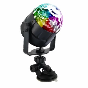 ミラーボール　USB　ステージライト カラフル水晶 LED スポットライト リモコン付き 音声起動 自走機能　演出　パーティ　tecc-miraball